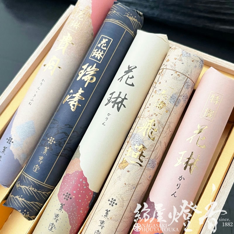 ご贈答/進物『王朝時代の艶麗・優雅なかおり【花琳（かりん）・五種