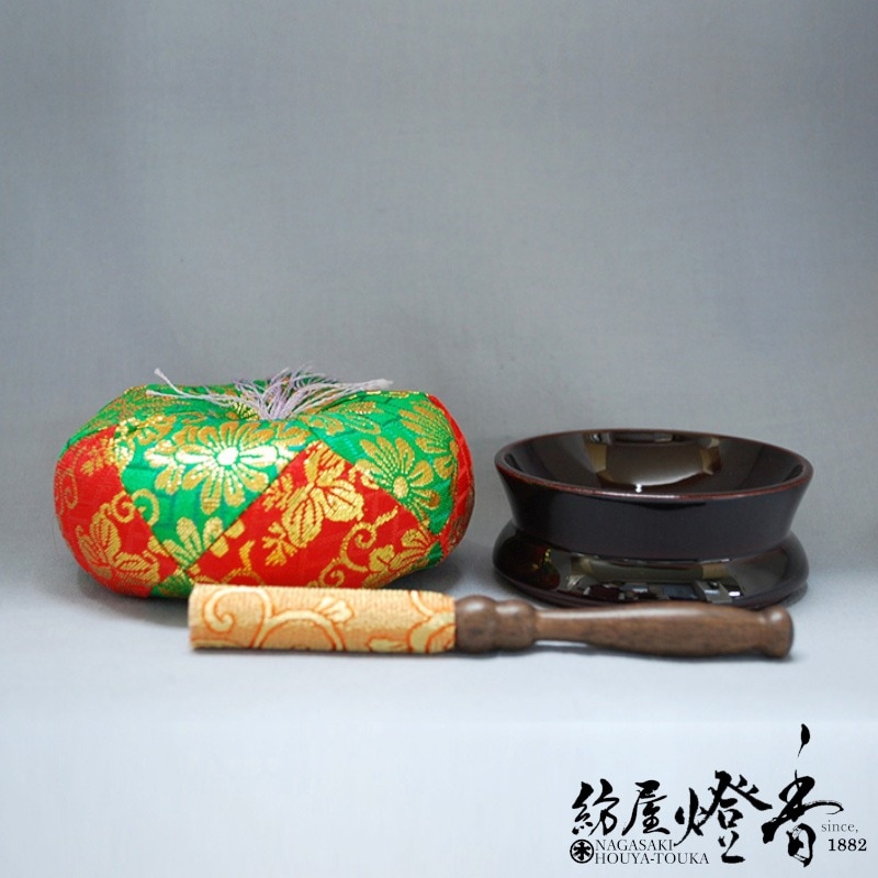 仏具/仏壇用品『銀製おりん【2．8寸】リンセット』森銀器製作所