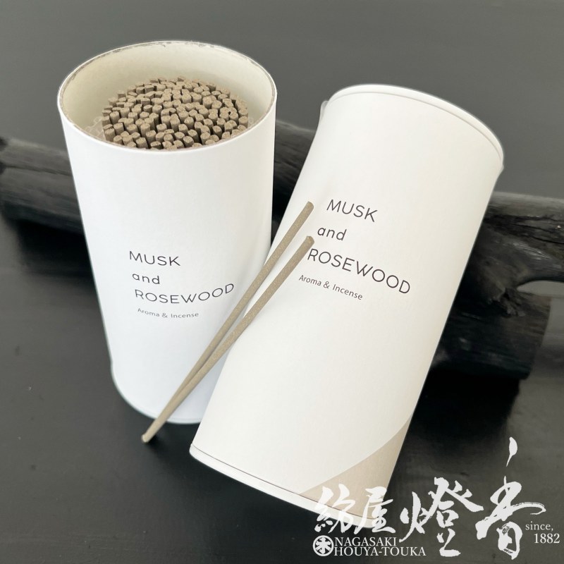 お香/インセンス『香る線香【ムスク＆ローズウッド-MUSK and ROSEWOOD