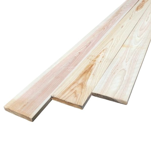桧板 厚み18×幅120×長さ1930mm 無節 乾燥材 荒材 1枚入り 約2m<br