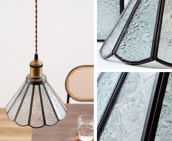 ステンドグラスペンダントライト（フラワー）｜LHT-311｜花が咲いた