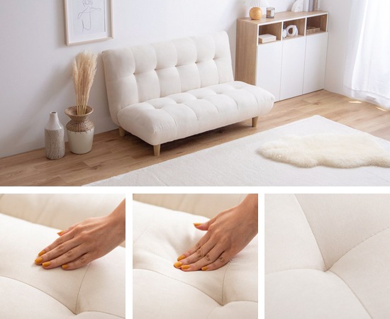 ふわふわもっちり感が可愛い『Moln(モルン)』の二人掛けソファ