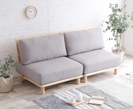 リコルドファブリックローソファ｜118012｜2人掛け｜1人掛け｜切り離し