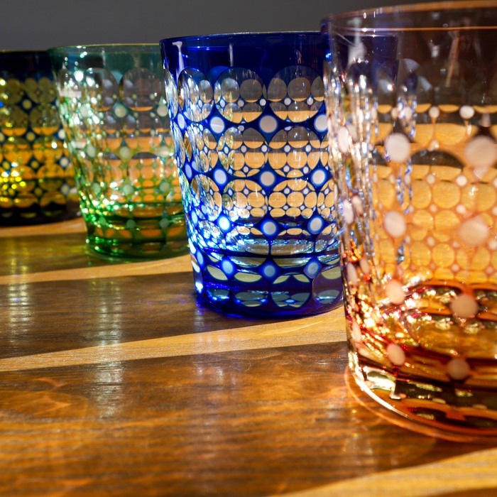 真珠切子 オールドグラス（木箱付） | 北一硝子 まごころお届け便