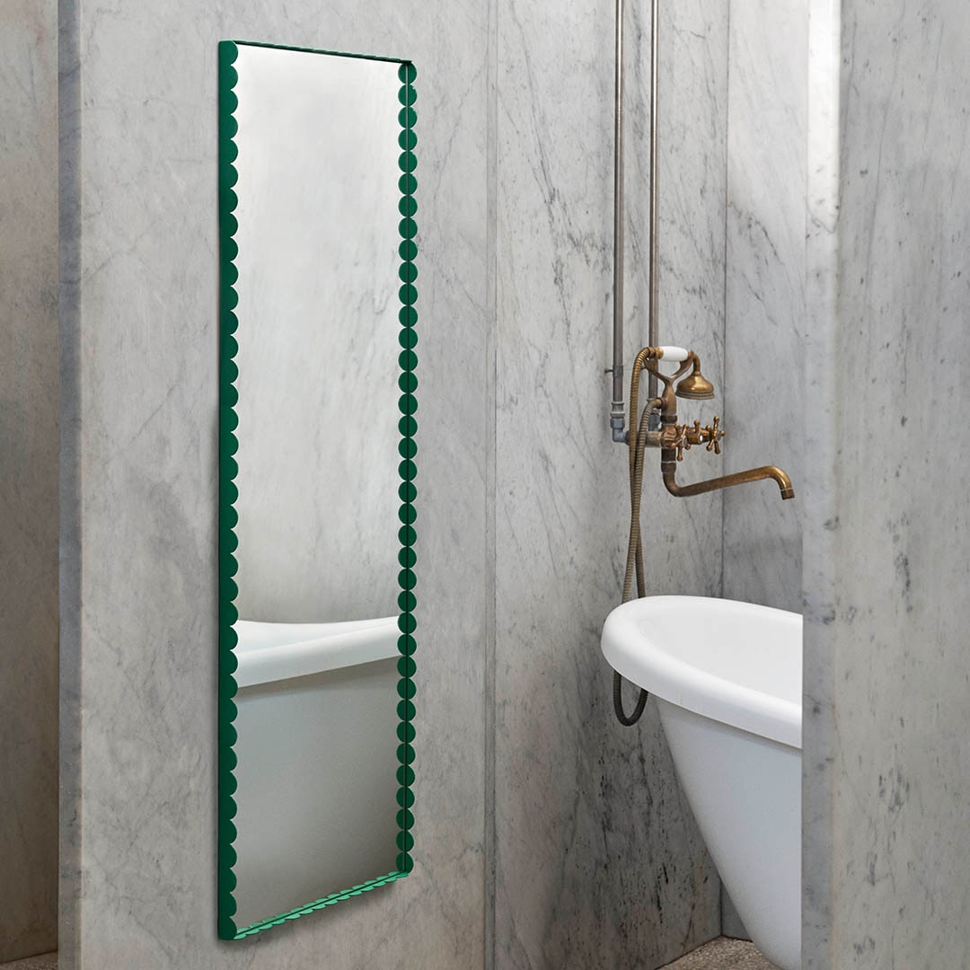 お取り寄せ】HAY (ヘイ) ARCS MIRROR RECTANGLE M グリーン/ミラー 鏡