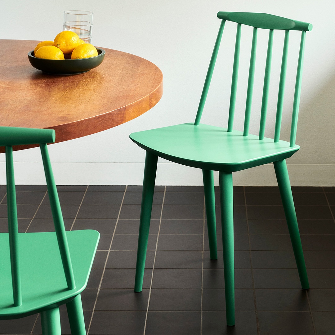 お取り寄せ】HAY (ヘイ) J77 チェア 2脚 ホワイト/ブラック/ジェード