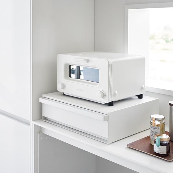 お取り寄せ】山崎実業 tower ツーウェイキッチン家電下引き出し