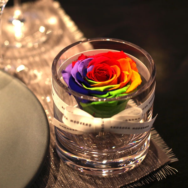 レインボーローズ プリザーブドフラワー ブリリアント(S