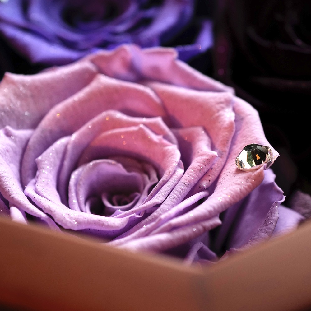 バイオレットローズ プリザーブドフラワー 8角BOX | スタイルから探す