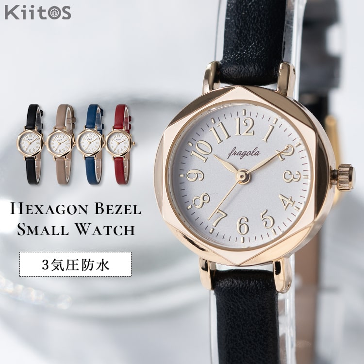 腕時計 レディース 3気圧防水 六角形 オクタゴンケース ウォッチ