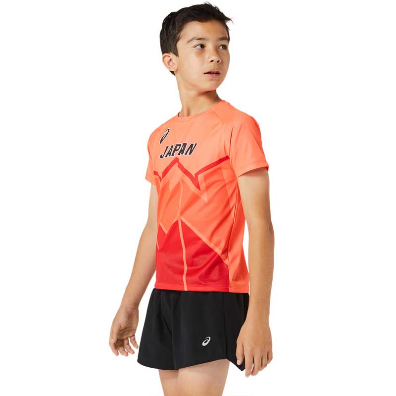 アシックス ジュニア Jr 陸上日本代表レプリカ 半袖シャツ REPLICA SS