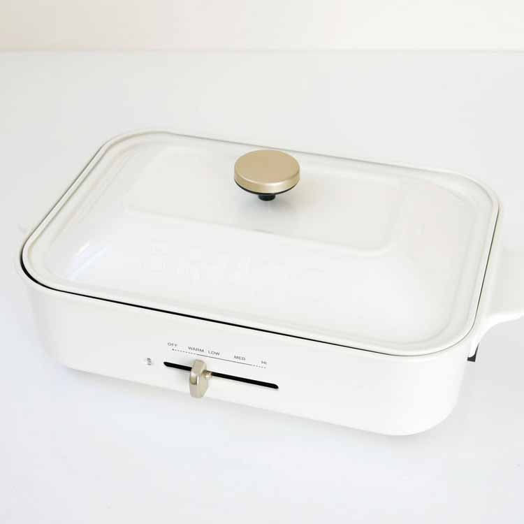 BRUNO】 コンパクト ホットプレート ホワイト｜キッチン用品,キッチン