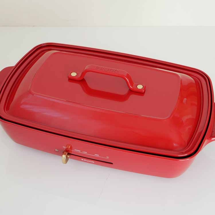 BRUNO】 グランデ ホットプレート レッド｜キッチン用品,キッチン家電