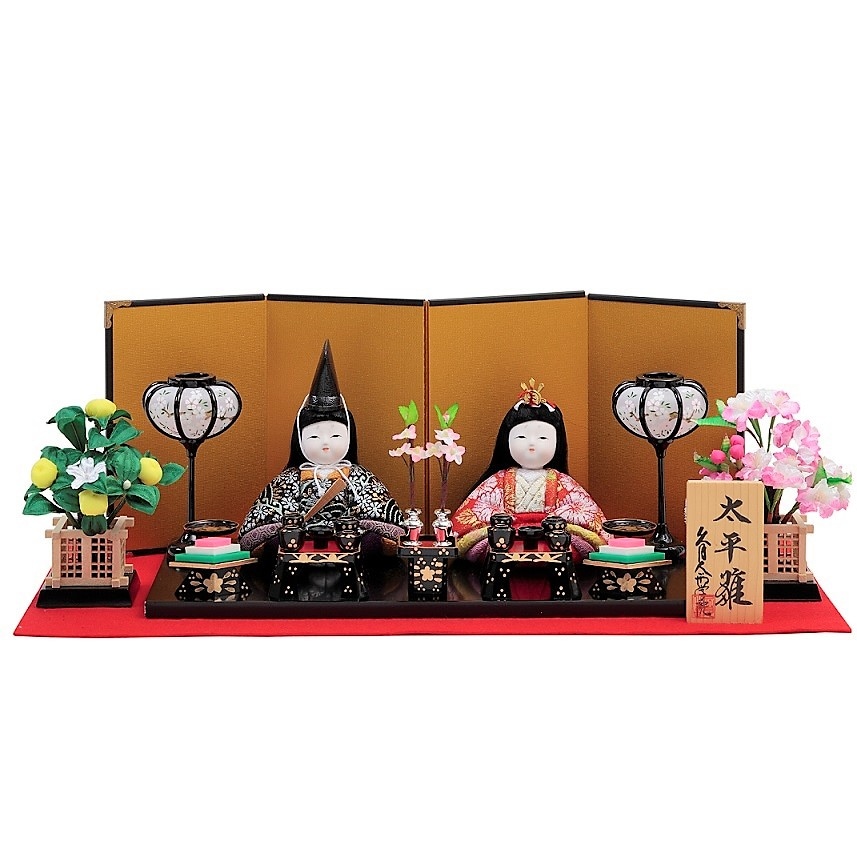 手作りキット 『太平雛飾り』 道具付 膳揃・桜橘セット | ひな人形材料