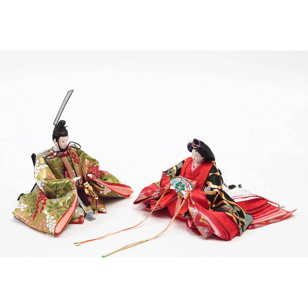 ワダエミ監修 毛氈三段 親王官女飾り 3HR-G63 | 段飾り | 【公式