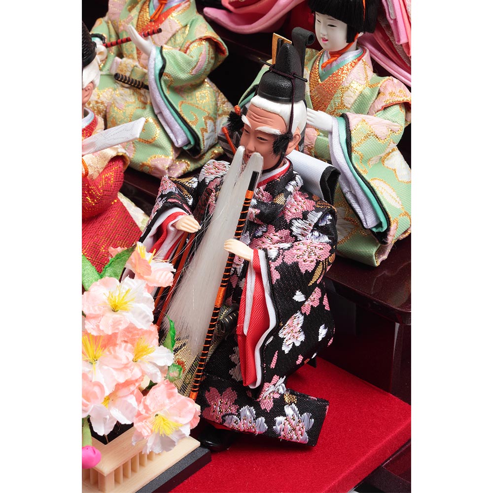 十五人ケース飾り アクリルケース オルゴール付 6H-KK36-Z | ケース