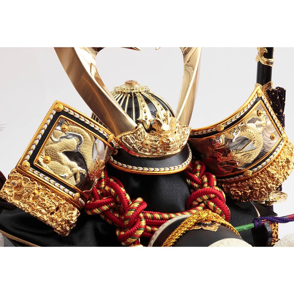 兜ケース飾り ガラスケース オルゴール付 4G-C12 | 取付ケース飾り