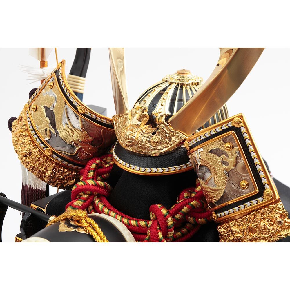 兜ケース飾り ガラスケース オルゴール付 4G-C12 | 取付ケース飾り