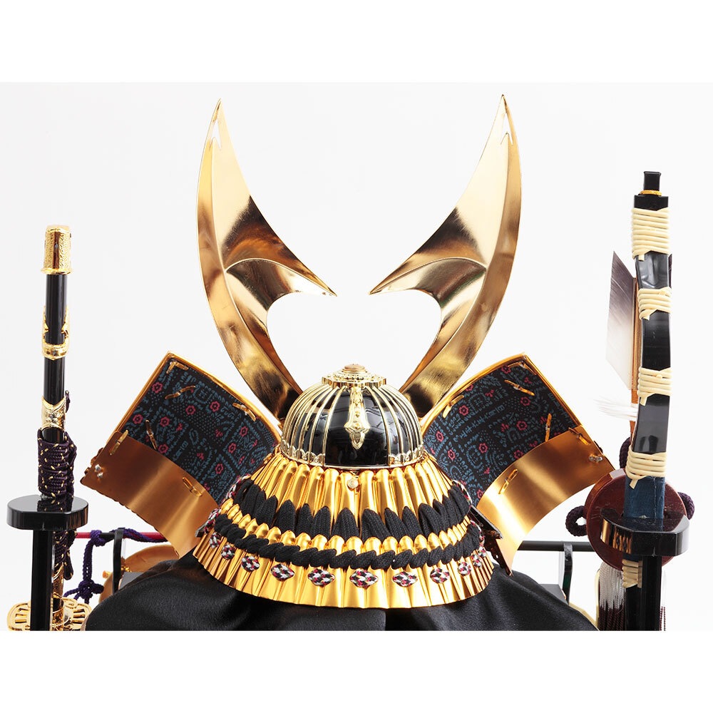 兜ケース飾り ガラスケース オルゴール付 4G-C12 | 取付ケース飾り