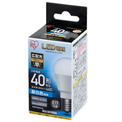 LDA4N-G-E17-4T5 || 小型電球型LEDランプ【6個単位販売】 アイリス