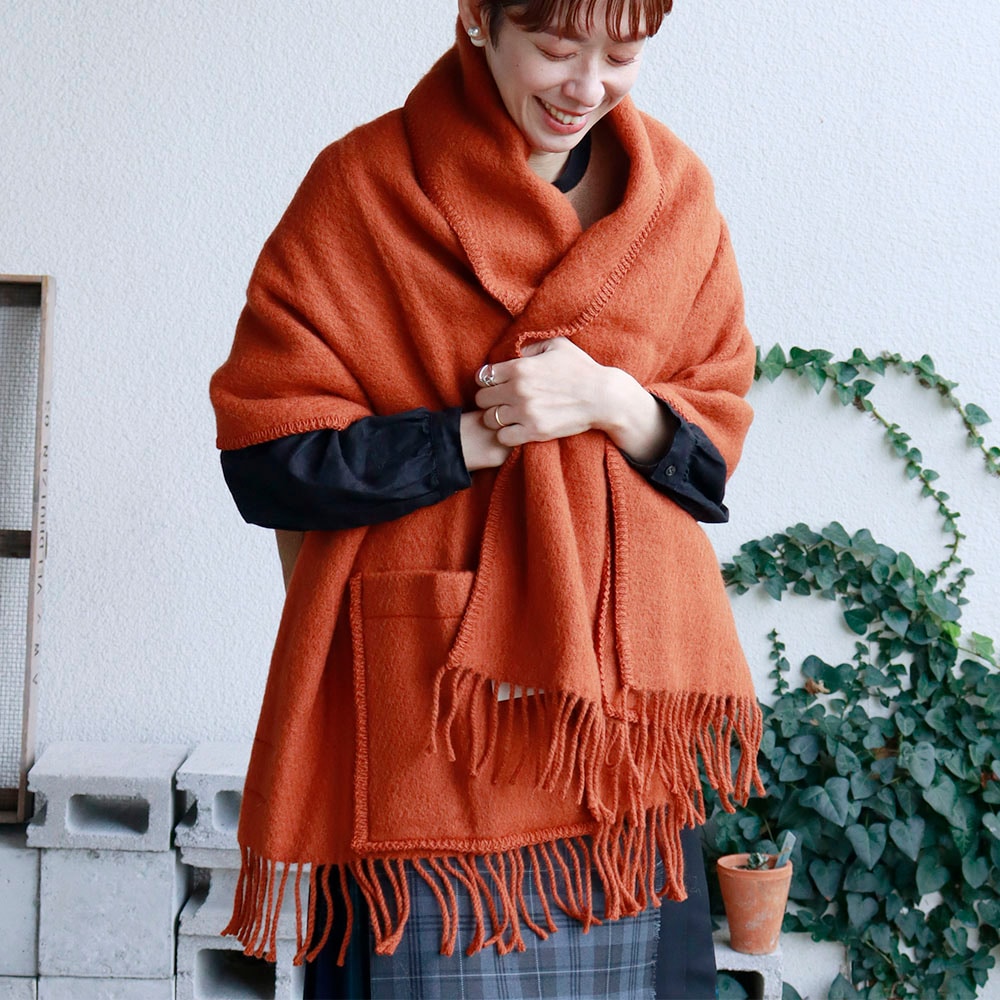 MARIA Pocket Shawl マリア ショール ウィズ ポケット／LAPUAN