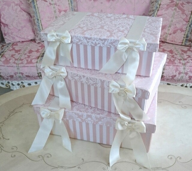 ジェニファーテイラー リボンボックス3Pセット Haruno ピンク 【薔薇