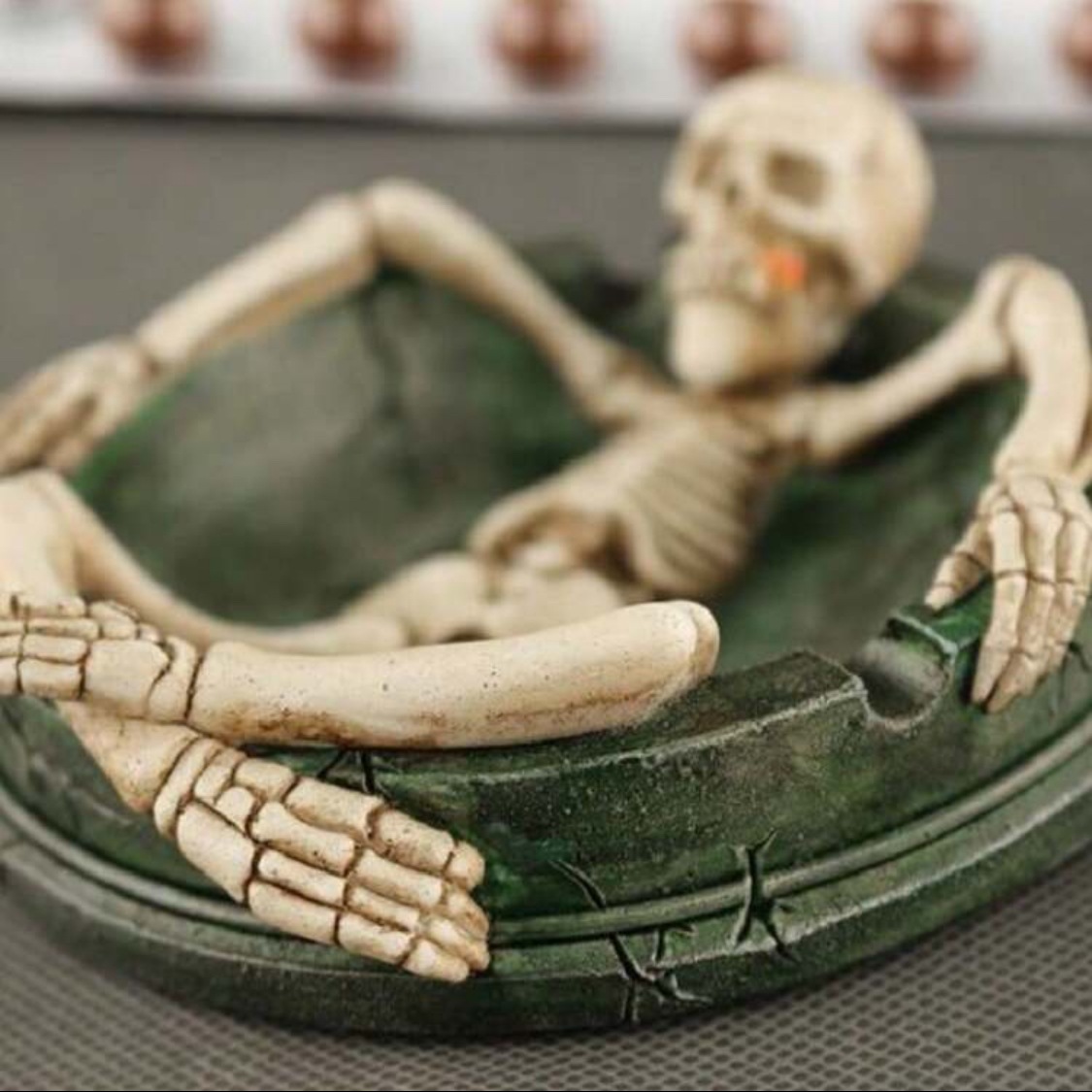 ハロウィン 飾り 風呂に入った骸骨キャンドル スカル ガイコツ