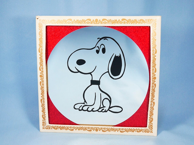 ビンテージ '70s スヌーピー Mirror Picture 鏡 スヌーピー