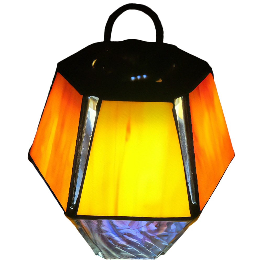 m.o.c HOZUKI ステンドガラスシェード 専用ケース付き ランタン