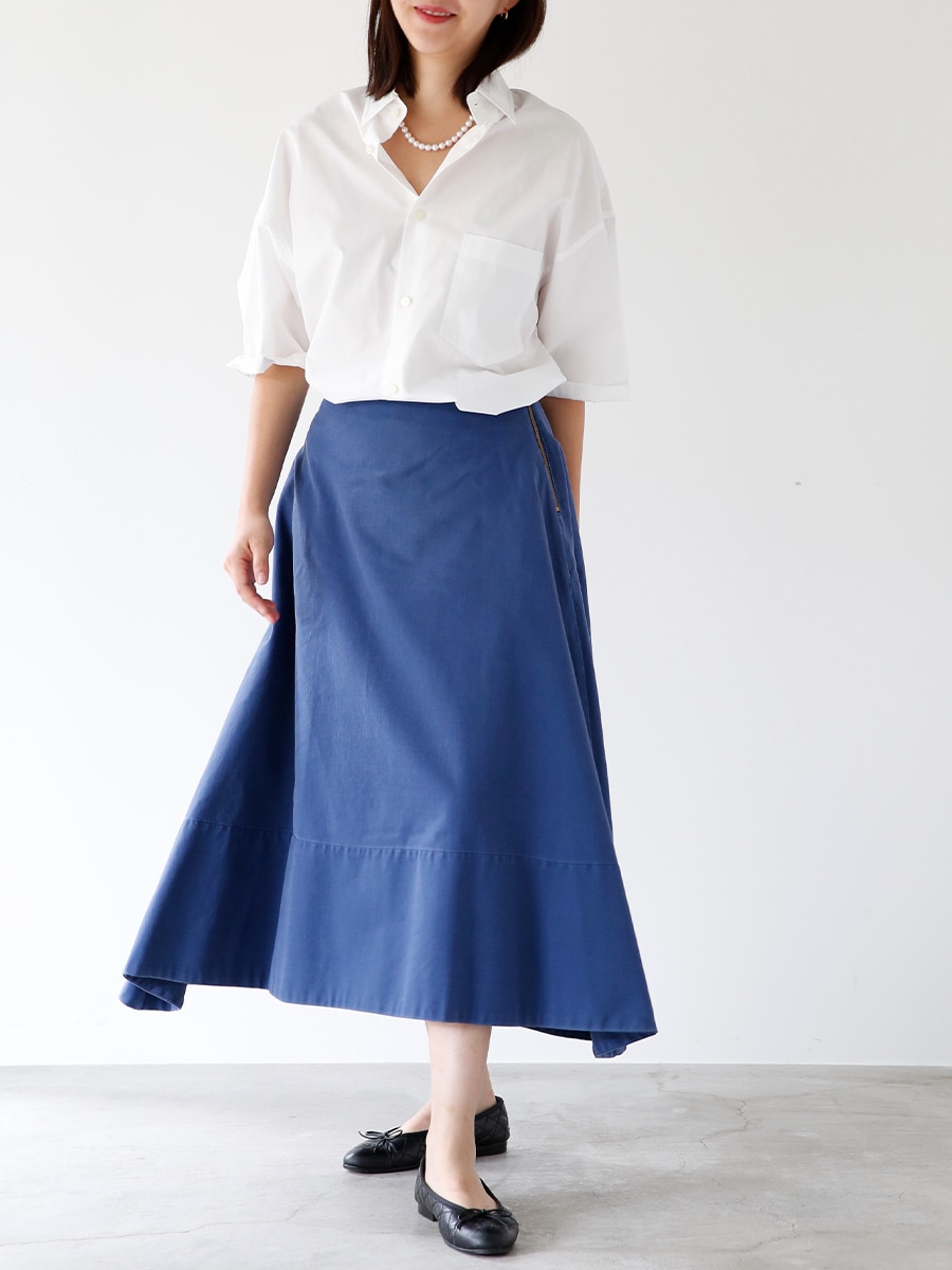 MI-MOLLET FLARE BACK SATIN SK | SKIRT | MADISONBLUE