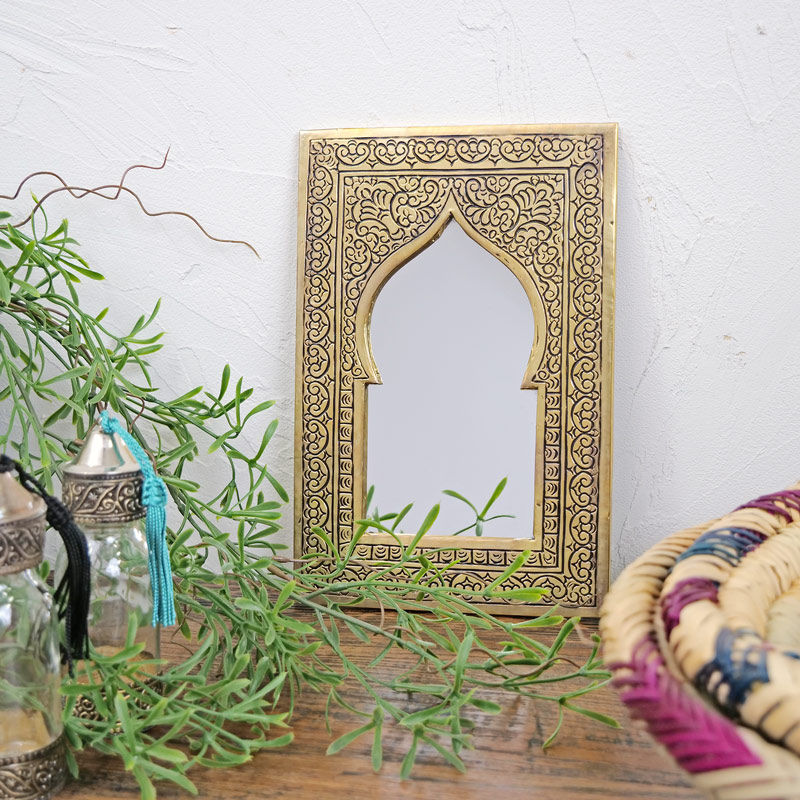 アイアンフラワーウォールミラー 壁掛け鏡｜マライカ公式通販