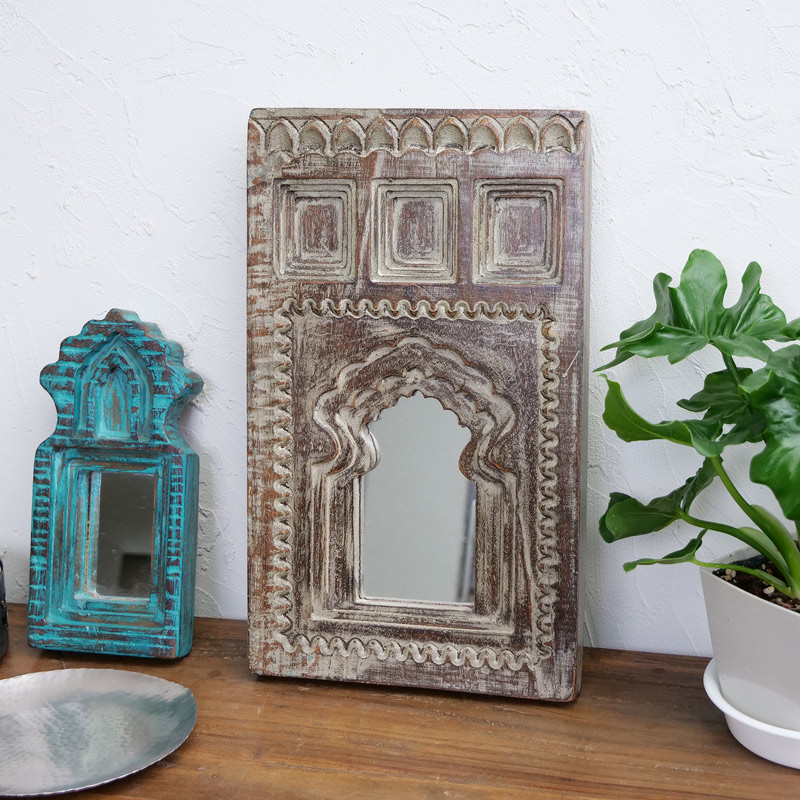 ウッドヴィンテージミラー 大｜マライカ公式通販