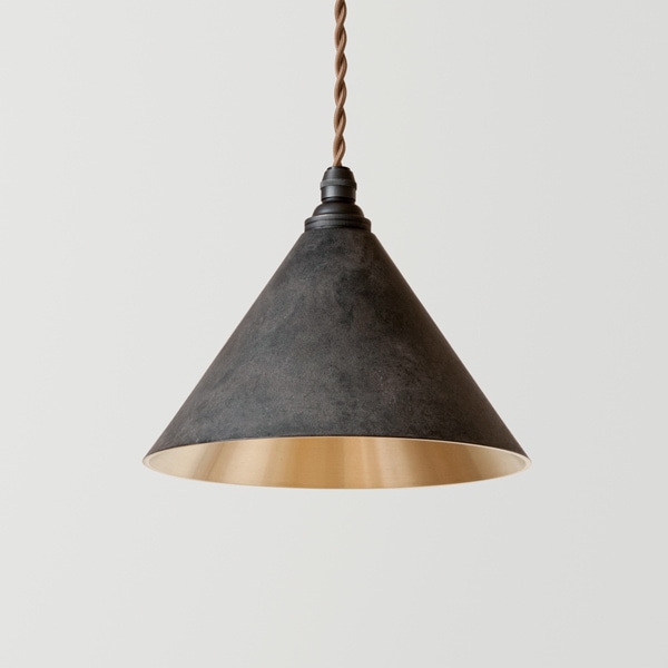 ペンダントランプ 円錐 削りだし 黒ムラ｜FUTAGAMIオンラインショップ