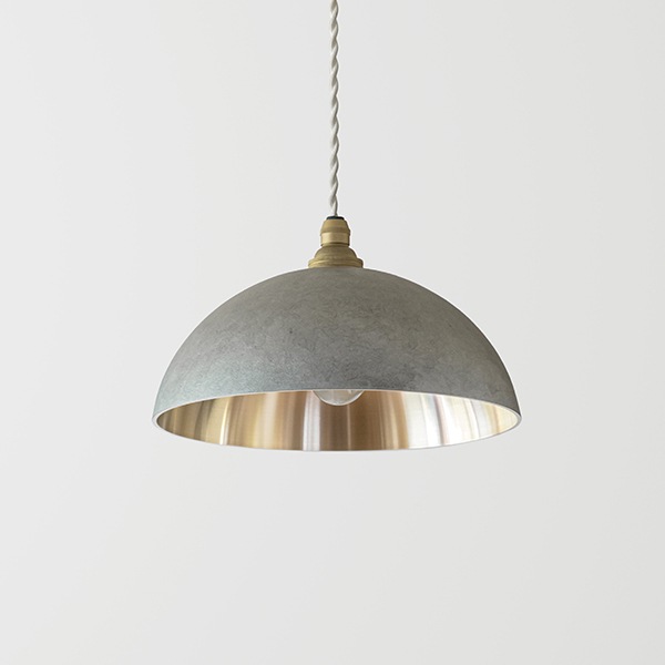 ペンダントランプ 半球 削りだし 銀ムラ｜FUTAGAMIオンラインショップ