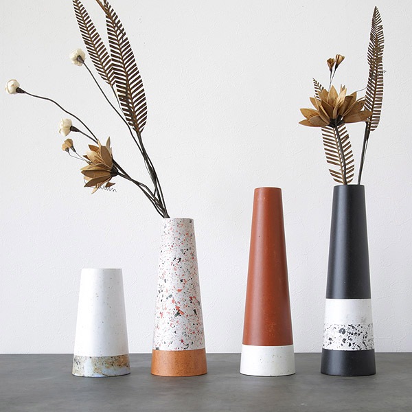 103PAPER N7/B4/B5 円錐台 オブジェ フラワーベース 一輪挿し シンプル