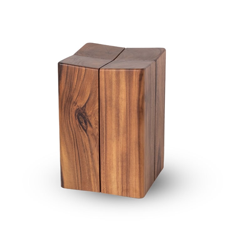 スツール おしゃれ 木製 DAFF サイドテーブル 天然木 四角 花台 木の塊