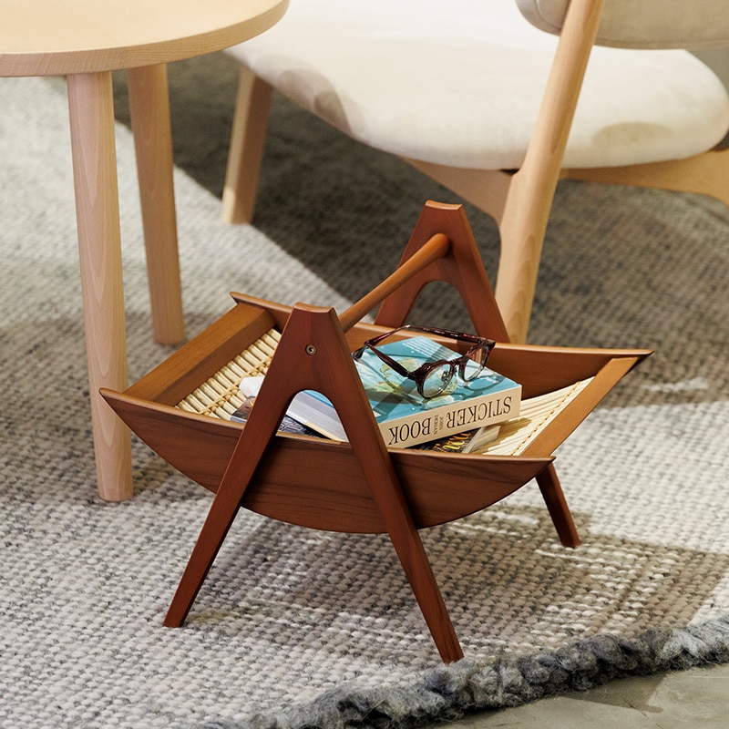 NO.544 マガジンラック（ライトブラウン）[MF-073]｜一点モノ家具通販