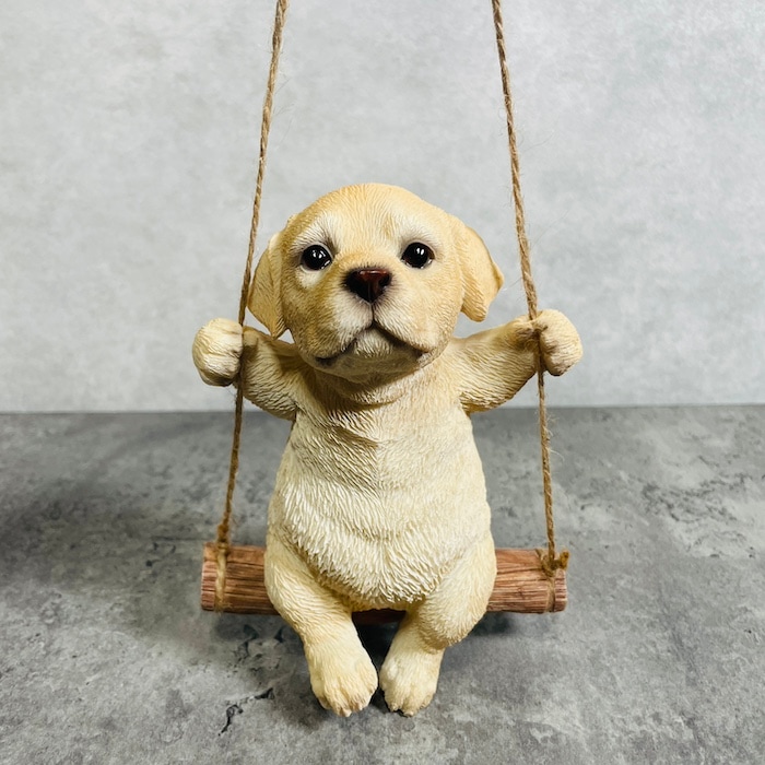 かわいい 犬 置物 高さ15cm ラブラドール・レトリバー woobia ウービア
