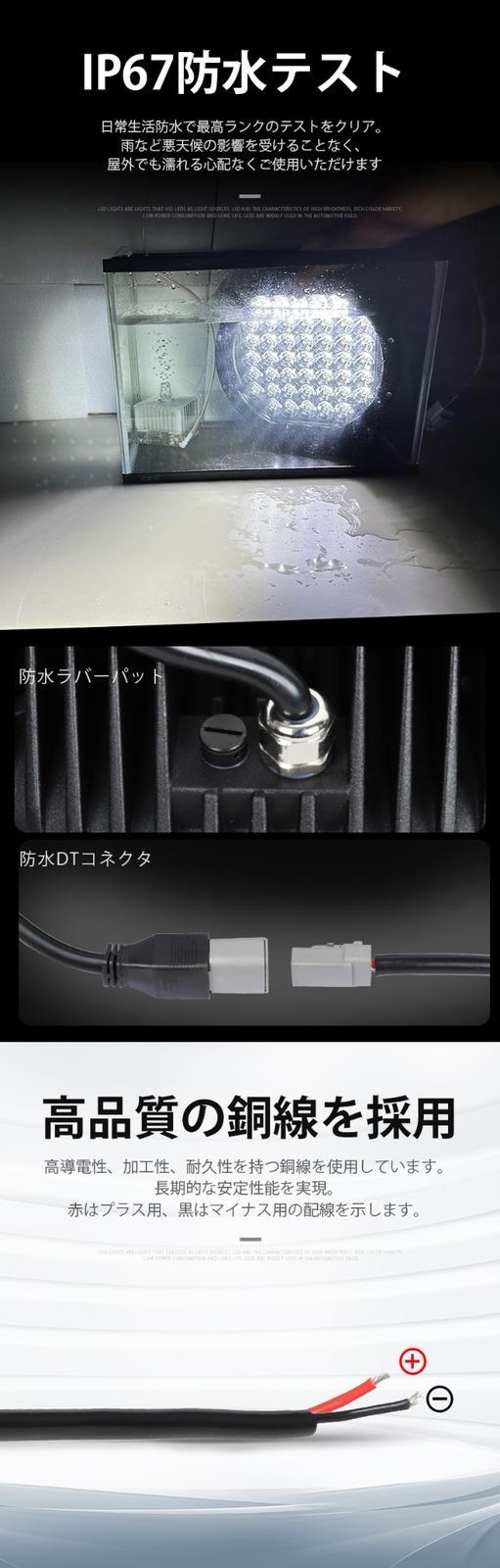 LEDサーチライト 225W ハイパワー【クリア/拡散レンズ・1台・最大14