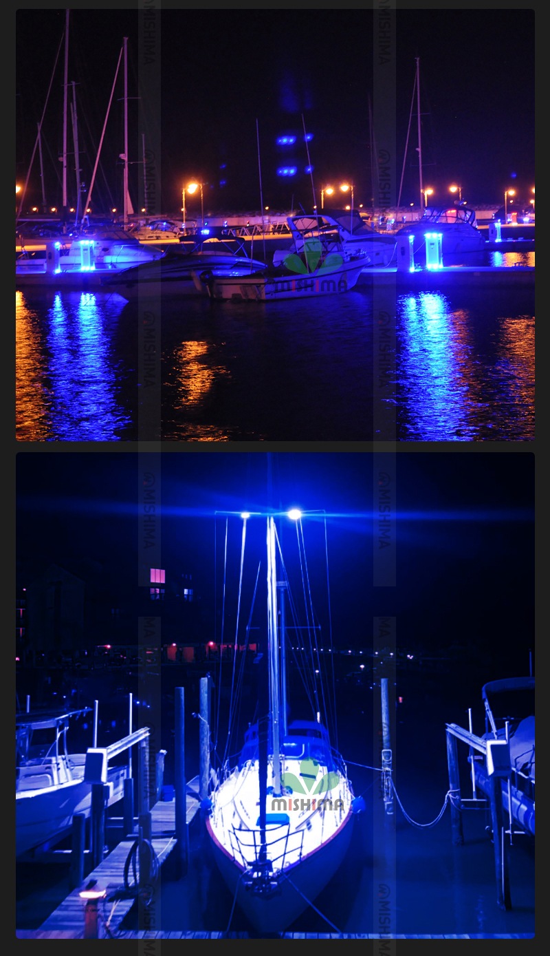 高出力45W LED作業灯ブルーライト【1台】集魚灯 msm2745 12V/24V対応