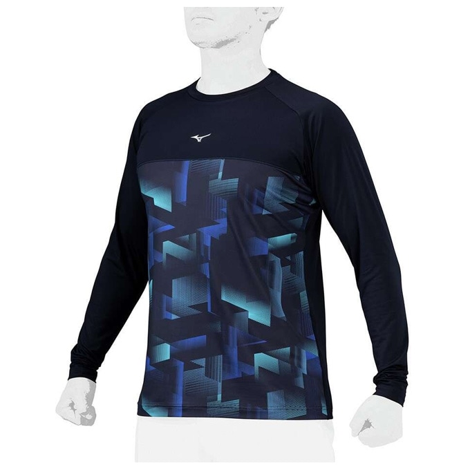 MIZUNO（ミズノ）限定 裏起毛グラフィックアンダーシャツ（12JABT82