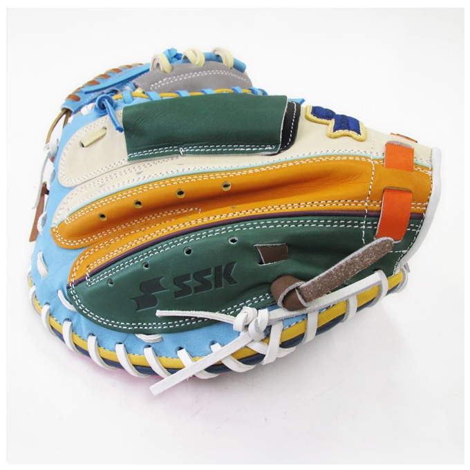 SSK（エスエスケイ）限定 軟式用キャッチャーミット カラフルシリーズ