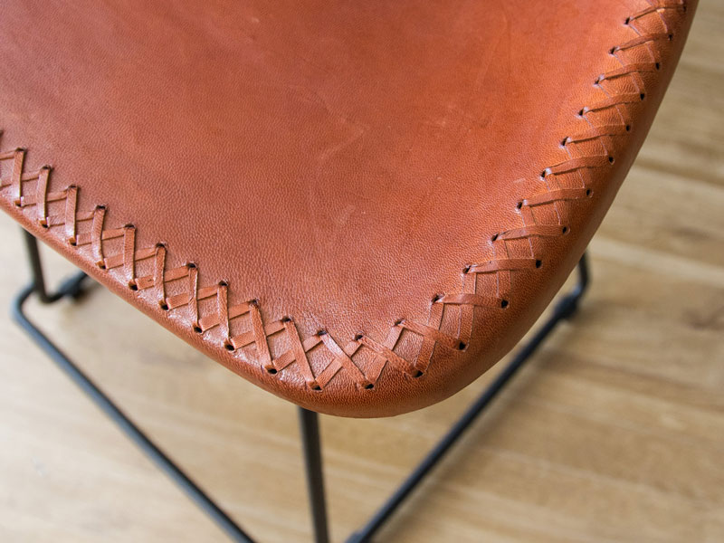 本革座面のスツール｜ミッドセンチュリーデザイン | インテリア・家具