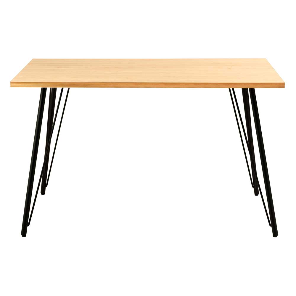 アイアンレッグ×木目調ヴィンテージスタイルのダイニングテーブル｜幅