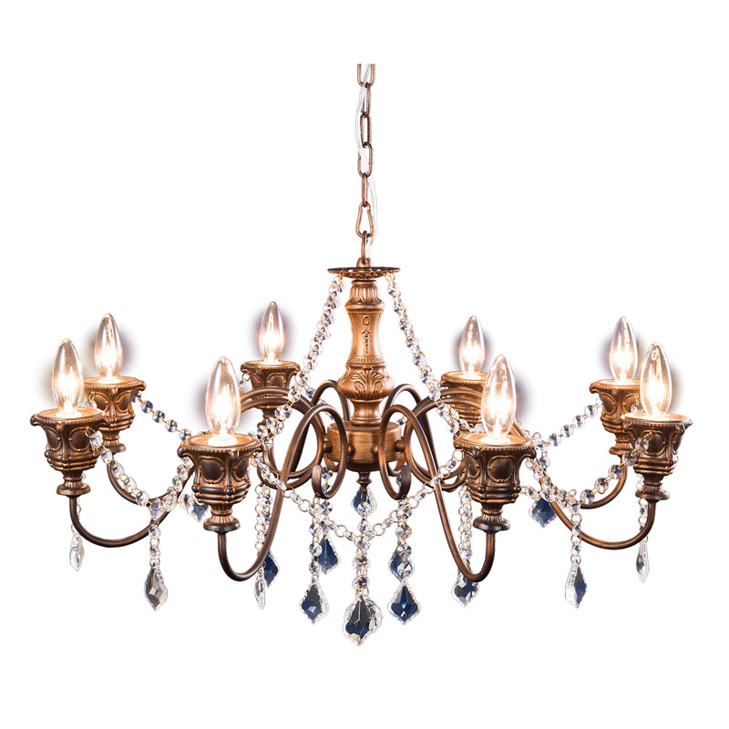 ダイナミックな8灯シャンデリア｜LED対応 | インテリア・家具の通販