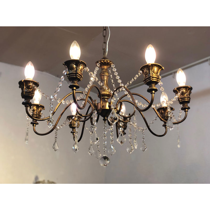 ダイナミックな8灯シャンデリア｜LED対応 | インテリア・家具の通販