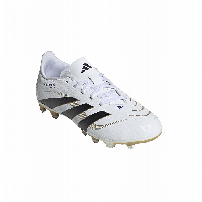 ADIDAS アディダス PREDATOR CLUB FXG J(ホワイト×ブラック×ゴールド