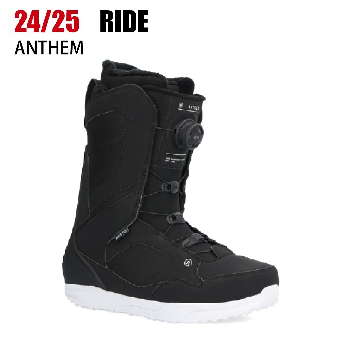 2025 RIDE ライド ANTHEM アンセム BLACK 24-25 BOA スノーボード