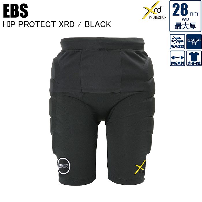EBS エビス 4500112 HIP PROTECT XRD ヒッププロテクトXRD BLACK