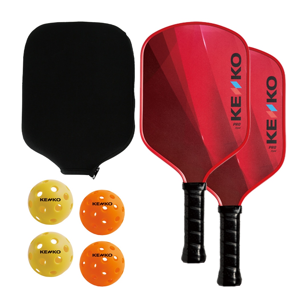 KENKO ピックルボールスターターセット（黒）PB-ST-BK｜ナガセケンコー